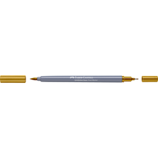 Marker solubil in apa, verde ocru, 269, 2 varfuri, Goldfaber, Faber Castell- FC164669