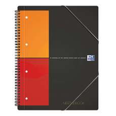 Caiet cu spira A4, 100file, matematica, coperta PP, Int. Meetingbook Oxford