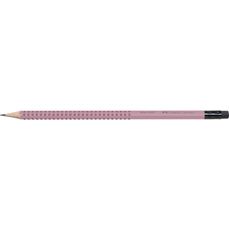 Creion grafit, cu guma, B, rose, Grip 2001 Faber Castell- FC217237