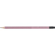 Creion grafit, cu guma, B, rose, Grip 2001 Faber Castell- FC217237
