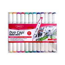 Marker grafic, 2 varfuri, 12buc/set, MK612 Duo Capi Daco