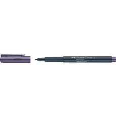Permanent marker violet metalizat, varf 1,5mm, Metallics, Faber Castell-FC160736