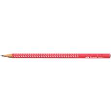 Creion fara guma, B, rosu, Sparkle 2022 Faber Castell-FC118240