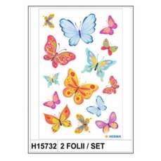 Sticker Decor, fluturas, 2folii/set, H15732 HERMA