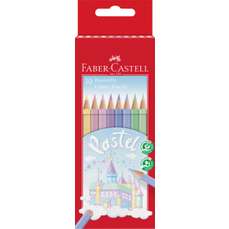 Creioane colorate 10culori pastel/set Faber Castell- FC111211