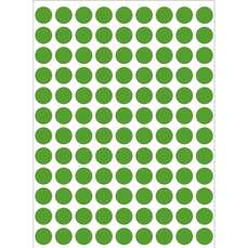 Etichete autoadezive verde deschis, rotunde, diam.8mm, 540buc/set, H1835 HERMA