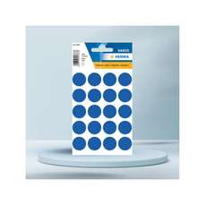 Etichete autoadezive albastru, rotunde, diam.19mm, 100buc/set, H1883 HERMA
