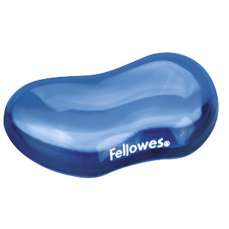 Suport ergonomic pt. incheietura, albastru, Gel Crystal Fellowes
