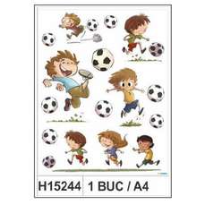 Sticker Decor fereastra, A4, fotbalisti, 1folie/set, H15244 HERMA