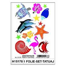 Sticker Tatuaj color, Ocean, 1folie/set, H15178 HERMA