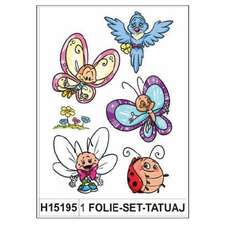 Sticker Tatuaj color, butterfly, 1folie/set, H15195 HERMA