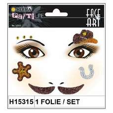 Sticker Face art - decor pentru fata, Noroc, 1folie/set, H15315 HERMA