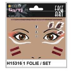 Sticker Face art - decor pentru fata, Indian, 1folie/set, H15316 HERMA