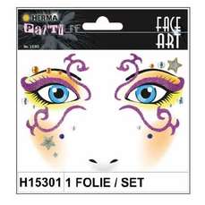 Sticker Face art - decor pentru fata, Mystery, 1folie/set, H15301 HERMA