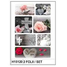 Sticker Sympathy,etichete cu trandafiri colorati, 2folii/set, H15120 HERMA