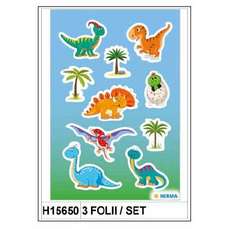 Sticker Decor, dinozauri, 3folii/set, H15650 HERMA