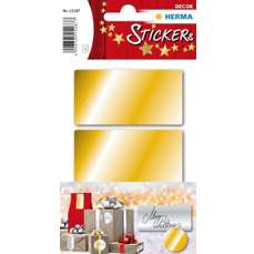 Sticker pentru cadouri de Craciun, auriu, 34x67 mm, 3folii/set, H15287 HERMA