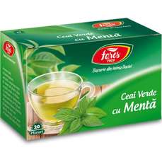 Ceai Fares verde cu menta, 20plicuri/cutie
