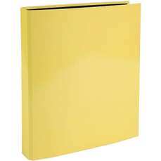 Caiet mecanic A4, 2 inele, galben, cotor 40mm, coperta carton plastifiat, Aquarel Exacompta