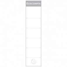 Etichete albe pentru biblioraft 7,5cm, 10/set Exacompta