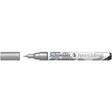 Permanent marker cu vopsea acrilica, argintiu, varf 0,8 mm, Paint-It 060 Schneider - PMK073