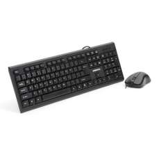 Kit tastatura cu fir si mouse cu fir, OKM09B Omega