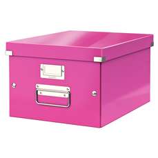 Cutie pentru depozitare, 369x200x281 mm, roz, WOW Click&Store Leitz