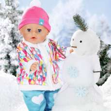 Baby Born, Papusa interactiva cu hainute de iarna 43 cm, Zapf Creation