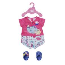 Baby Born, Pijama baie si papucei 43 cm, Zapf Creation