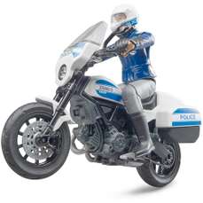 Motocicleta de politie Scrambler Ducati si politist, Bruder
