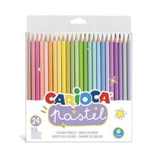 Creioane colorate 24culori pastel/set, 43310 Carioca
