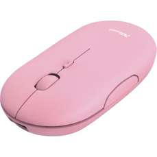 Mouse optic, wireless, 4 butoane si 1 scroll, roz, Puck Rechargeable Trust