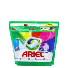 Detergent capsule gel pentru tesaturi, 54buc/pac, All in 1 Pods Color Ariel