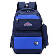Ghiozdan scolar clasa 0, OMRS2106BL, albastru, Funtasy Pigna