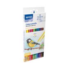 Creioane colorate cu guma 12culori/set, SPREE art