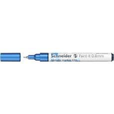 Permanent marker cu vopsea acrilica, albastru metalizat, varf 0,8mm, Paint-It 010 Schneider - PMK044