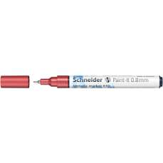 Permanent marker cu vopsea acrilica, rosu metalizat, varf 0,8mm, Paint-It 010 Schneider - PMK049