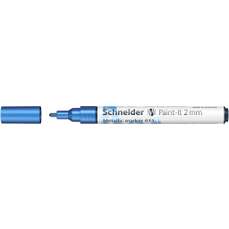 Permanent marker cu vopsea acrilica, albastru metalizat, varf 2,0 mm, Paint-It 011 Schneider - PMK03