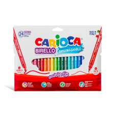 Carioca 24 culori/set, 2 varfuri, 42758 Birello Carioca