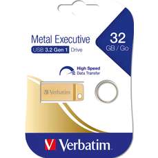 Memorie USB 3.0, 32GB, auriu, Metal Executive Verbatim