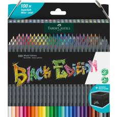 Creioane colorate 100culori/set, Black Edition Faber Castell-FC116411