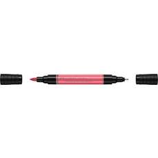 Marker pe baza de apa, roz coral 131, 2 varfuri, Pitt Artist Pen Dual Faber Castell-FC162131