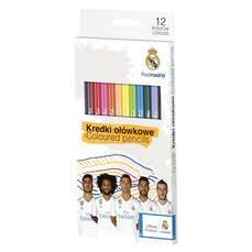 Creioane colorate 12culori/set, REAL MADRID, S312018006 Astra