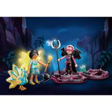 Crystal Fairy si Bat Fairy cu animalul de suflet, Ayuma Playmobil