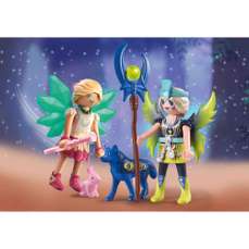 Crystal Fairy si Moon Fairy cu animalute de suflet, Ayuma Playmobil