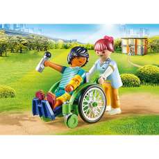 Pacient in scaun cu rotile, City Life Playmobil