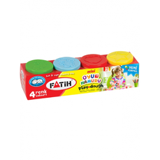 Plastilina usoara, 4 culori neon, Modeling Dough Fatih 50610