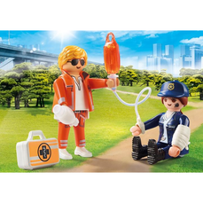 Set 2 figurine, Doctor si Politist, City Life Playmobil