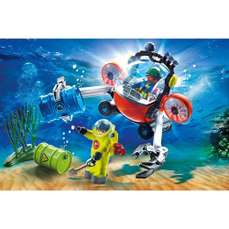 Expeditori subacvatici cu submarin cu clesti, City Action Playmobil