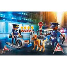 Blocaj rutier al politiei, City Action Playmobil